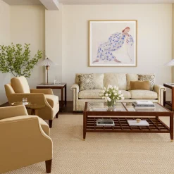 1000 Series Three-Cushion Sofa with Key Arm