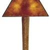 Corbel Base Table Lamp with Mica Shade