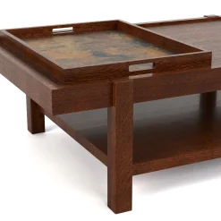 Durant Copper Tray Cocktail Table