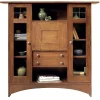 Harvey Ellis Fall-Front Bookcase with Glass Doors