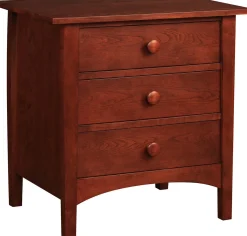 Harvey Ellis Three-Drawer Nightstand