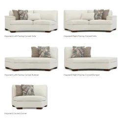 Hayward Large Curved Sectional
