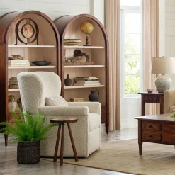 Hudson Valley Swivel Wing Chair