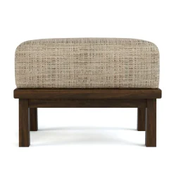 Hudson Valley Wood-Frame Ottoman