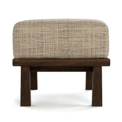 Hudson Valley Wood-Frame Ottoman