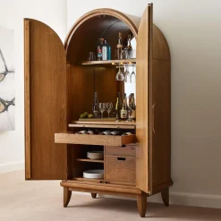 Martine Arced Bar Cabinet