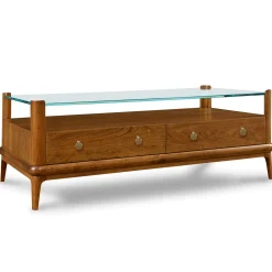 Martine Glass-Top Cocktail Table