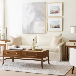 Martine Skirted Pillowback Sofa