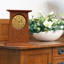 Mission Oak Mantel Clock