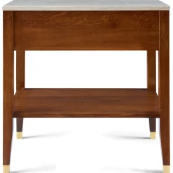 Surrey Hills Open Nightstand, Stone Top