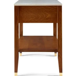 Surrey Hills Open Nightstand, Stone Top
