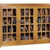Triple Bookcase with Glass Doors