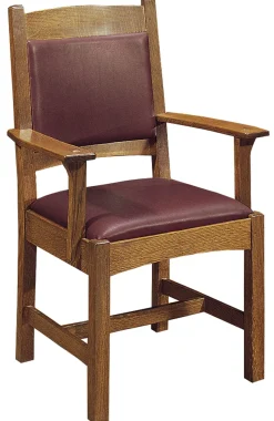 Upholstered Back Cottage Arm Chair