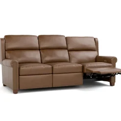 Woodlands Small Roll Arm Motion Sofa with Nails