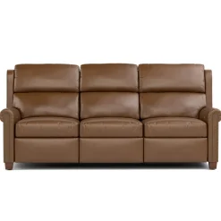 Woodlands Small Roll Arm Motion Sofa with Nails