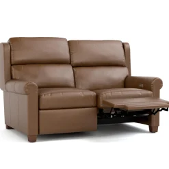Woodlands Small Roll Arm Motion Loveseat