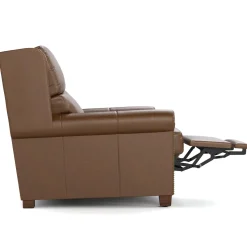Woodlands Small Roll Arm Motion Loveseat with Nails